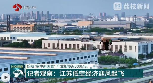 记者观察：江苏低空经济迎风起飞　绘就“空中新画卷”　产业规模